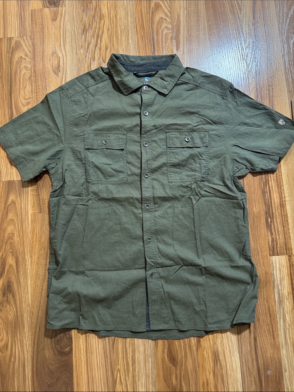 Men’s Kuhl Cotton Blend Button Up Shirt Large